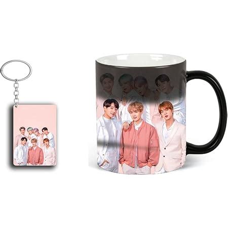Buy NH10 Designs BTS Printed Mug with Keychain for Girls Boys Birthday ...