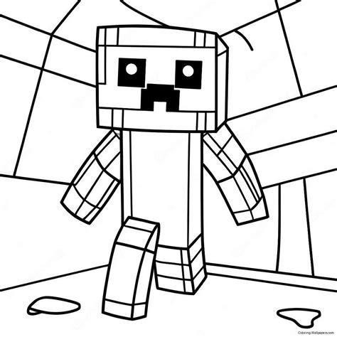 Creeper Minecraft Coloring Page (22-22)