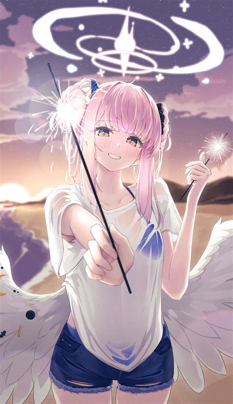 rodailuda blue archive misono mika angel bikini top see through ...