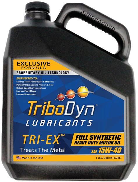 Buy TriboDyn TRI-EX Full Synthetic SAE 15W-40 Diesel Oil - Gallon ...