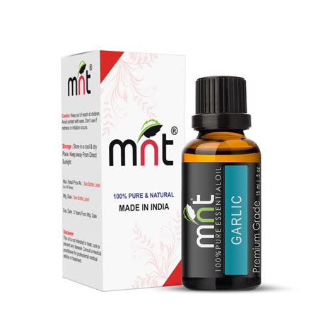 Buy MNT Garlic Essential Oil 100% Pure Natural & Undiluted Therapeutic ...