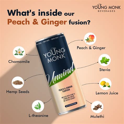 Young Monk Calmness Drink- Herbs, Hemp, Zero added Sugar – CBD Store India