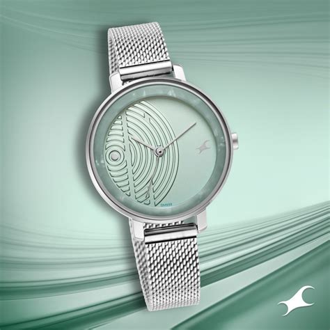 Buy Online Fastrack Younique Quartz Analog Blue Dial Stainless Steel ...