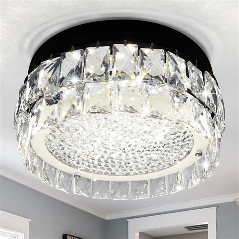 Crystal Ceiling Light,Ceiling Light Fixture LED Chandelier for Bedroom ...