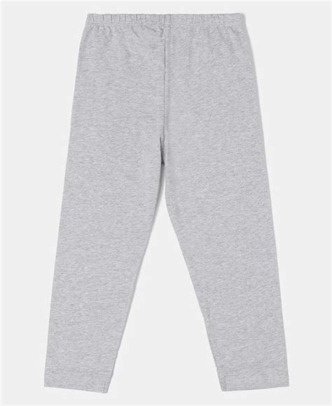 Buy Girl's Super Combed Cotton Elastane Three Quarter Leggings - Light ...