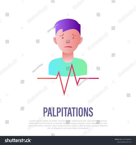 Heart Palpitation Flat Gradient Icon Heart Stock Vector (Royalty Free) 2237768247 | Shutterstock
