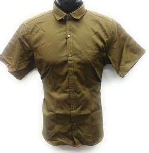 A COTTONS Men Solid Casual Khaki Shirt - Buy A COTTONS Men Solid Casual ...