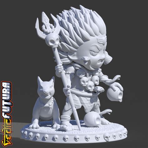 Chibi Bhairava [Easy Paint] – VedicFutura