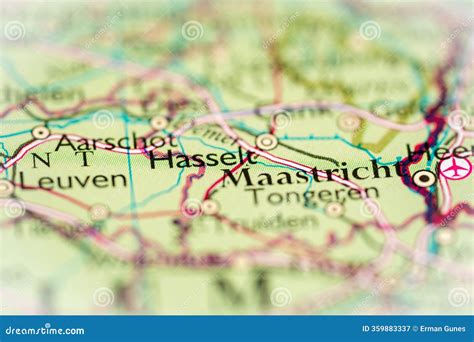 Hasselt, Belgium Highlighted on a World Map Stock Image - Image of globe, exploration: 359883337