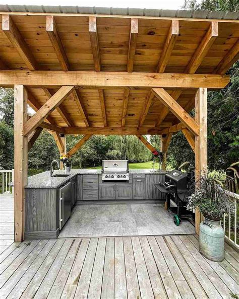 15 Simple DIY Covered Outdoor Kitchen Ideas on a Budget - WillyHomes