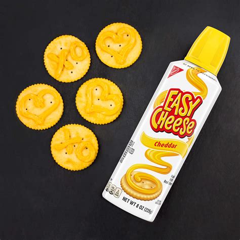 Buy Easy Cheese Cheddar Cheese Snack, 8 oz Cans (Pack of 12) Online at ...