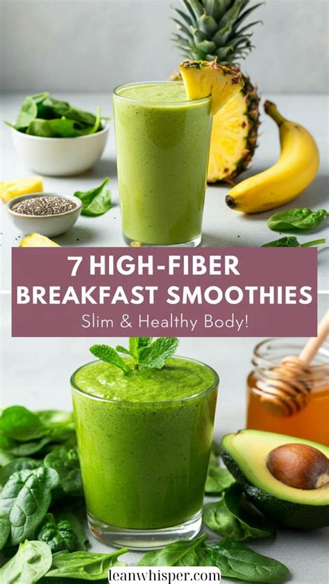 Best High-Fiber Breakfast Smoothies for a Healthy Gut & Energy! in 2025 ...