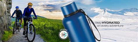Milton Aura 1000 Thermosteel Water Bottle 1050 ml, 24 Hr Hot and Cold I ...