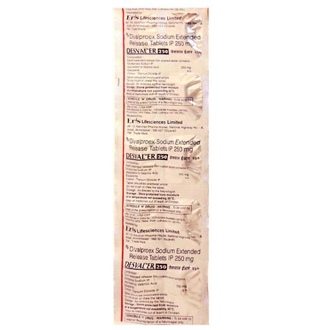 Desval ER 250 Tablet 10's Price, Uses, Side Effects, Composition ...