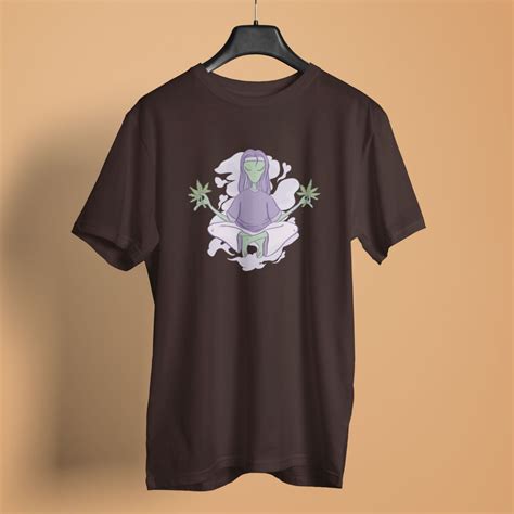 Alien Marijuana Combed Cotton Women Yoga T-shirt