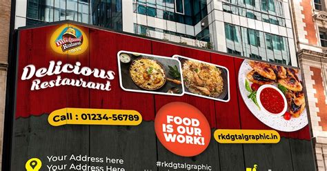 Download Flex Banner Delicious Restaurant PSD Template