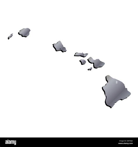 Hawaiian Islands Outline
