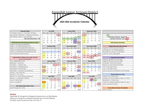 Foresthill Union School District FUSD Calendar 25-26 Revised pdf ...