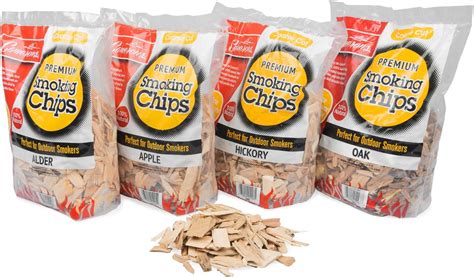 Buy Camerons Smoking Wood Chips Value Pack Gift Set Apple, Hickory, Oak ...