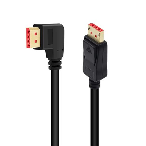Right Angle Displayport 1.4 Cable Right Angled Displayport Cable ...