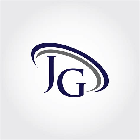 Monogram JG Logo Design By Vectorseller | TheHungryJPEG