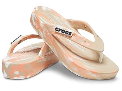 Buy crocs womens CLASSIC FLIP CHAI/MULTI Flip-Flop - 2 UK (W4) (207824 ...