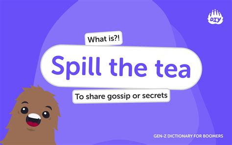 What does Definition of Spill the tea mean? Meaning & Definition | Gen ...
