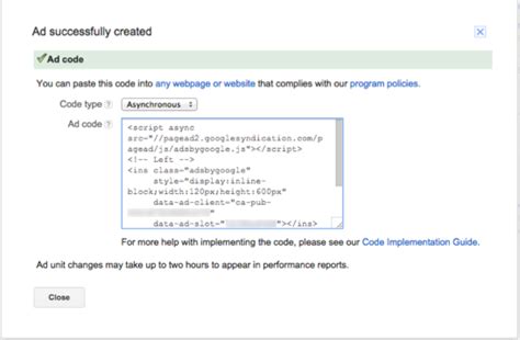 Image result for AdSense Ad Code