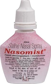 Buy Nasomist Original Nasal Saline Spray/Drops : For Dry And Thick ...