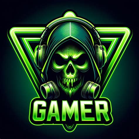 A green logo with a green background that says game on it | Premium AI ...