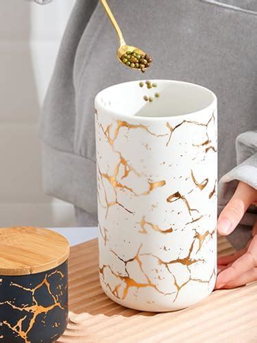 Buy UMAI 1000ml Ceramic Jar for Kitchen Storage | Air Tight Container ...