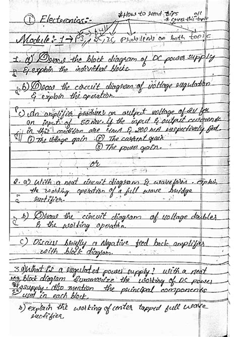 MOST Important Questions OF Introduction TO Electronics Engineering VTU ...