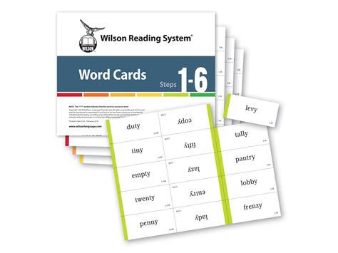 WRS Word Cards (Steps 1-6), 4th Edition