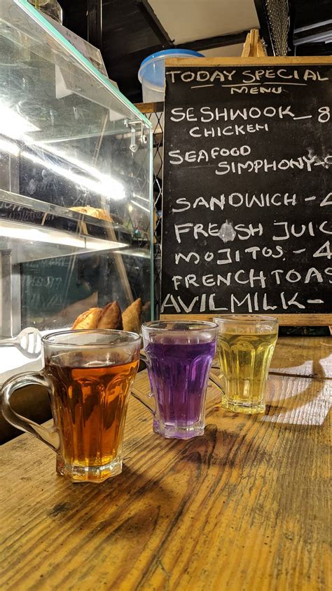 Menu at Tea world, Aluva