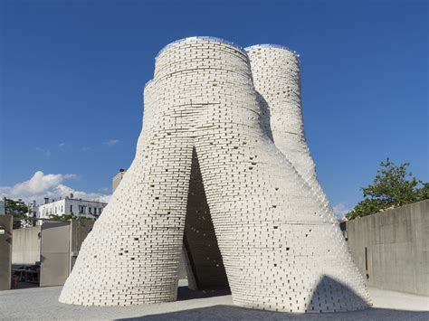 Installation view of The Living’s Hy-Fi, the winning project of The ...