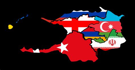 Kingdom of Georgia at its peak superimposed on modern borders flag map. (1220) (Google translate ...