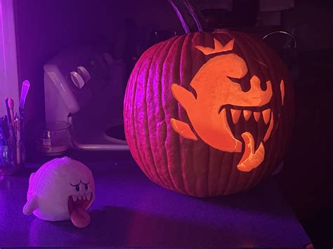 Mario Ghost Pumpkin Carving Patterns