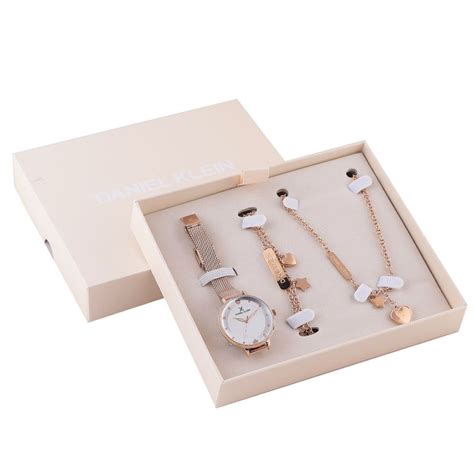 Buy Daniel Klein Women Gift Set White Dial Analogue Watch DK.1.13022-2 ...