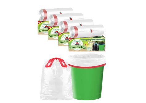 Shalimar Premium Drawstring Garbage Bags Size 19 X 21 Inches (Medium ...