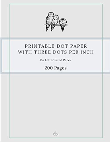 Buy Printable Dot Paper With Three Dots Per Inch On Letter Sized Paper ...