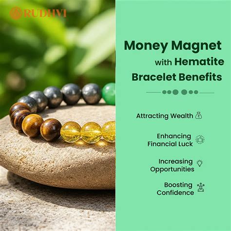 Money Magnet Hematite Bracelet – Attract Wealth & Luck | Rudhvi