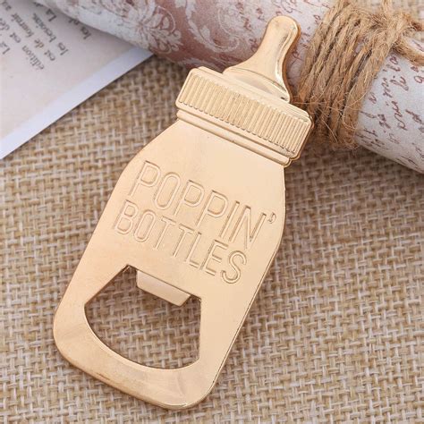 Buy PARTYGOGO 24pcs POPPIN BOTTLES Shape Bottle Opener for Baby Shower ...