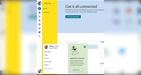 Image result for MailChimp User Interface