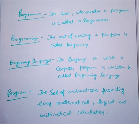 what do you mean by programmer, programming,programming language ...