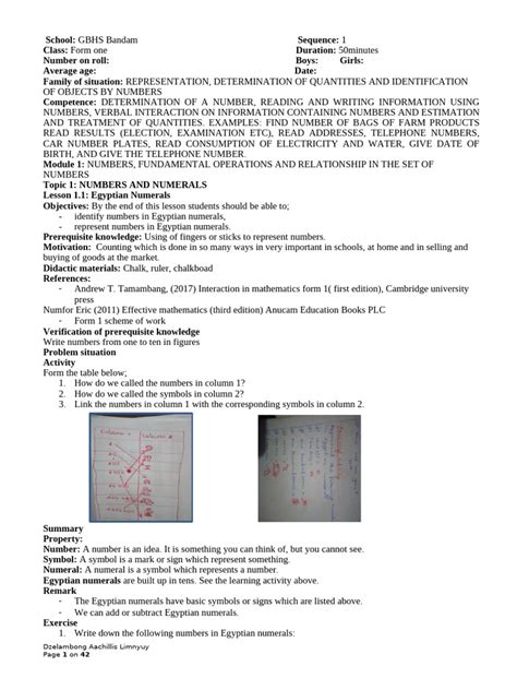 Image result for Form 1 Lesson Notes