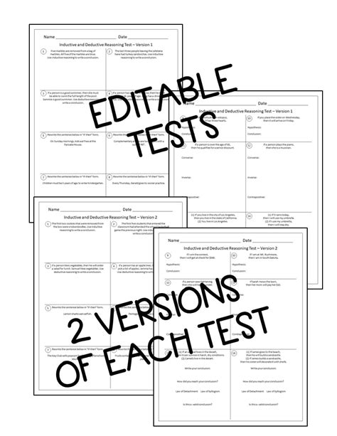 Deductive Reasoning Math Problems Worksheets PDF 的图像结果