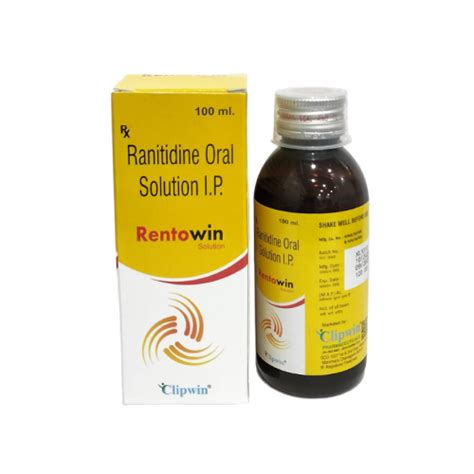 Rentowin - Ranitidine Oral Solution I.P - Clipwin Pharmaceuticals