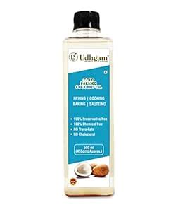 Udhgam Wooden Churned Coconut Oil, 100% Natural & Pure, Cold Pressed ...