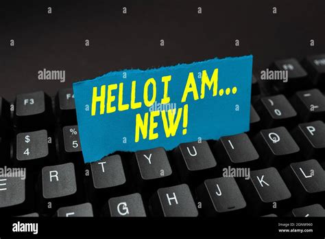 Image result for Hello I AM Sign
