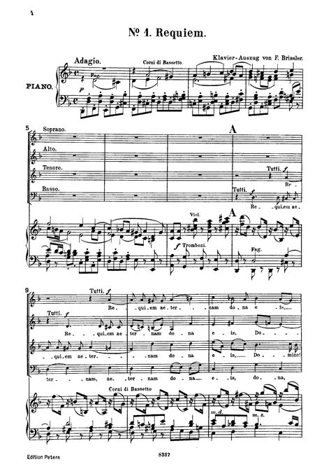 Mozart, Wolfgang Amadeus - Requiem K. 626 (Vocal Score) for Choir ...
